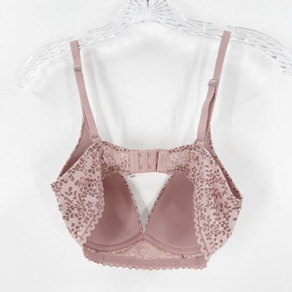 Adore Me Women’s Floral Lace Bra Size 34C Blush Adjustable - Picture 2 of 5
